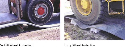 Forklift and lorry wheel protection sheets